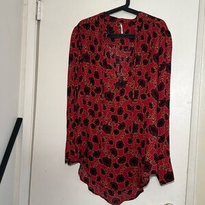 Free People western shirt dress